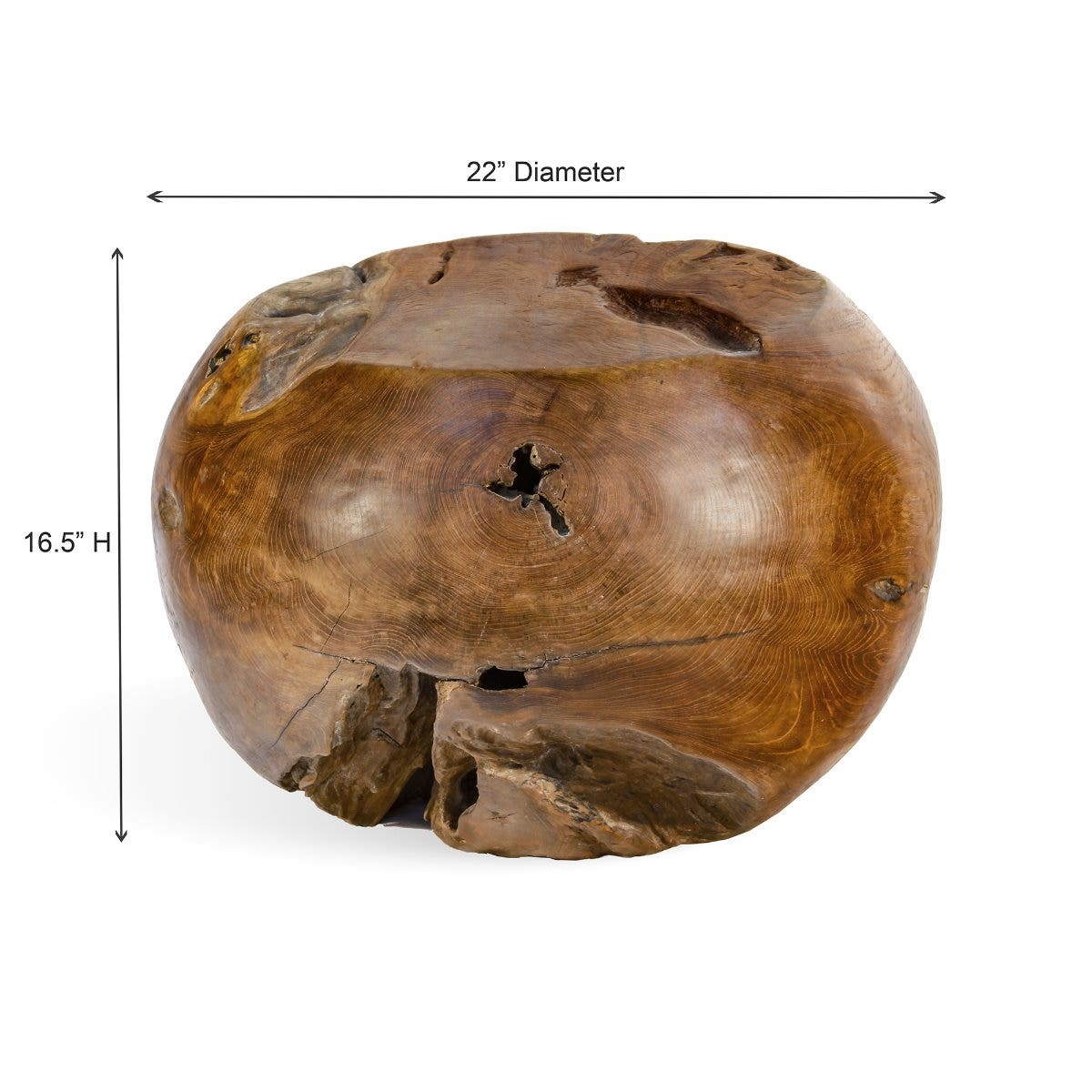 Teak Root Ball Stool