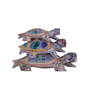 Rainbow Turtle, Set of 3